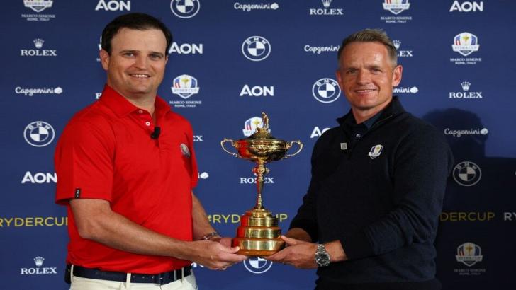 USA Ryder Cup captain Zach Johnson and Europe captain Luke Donald